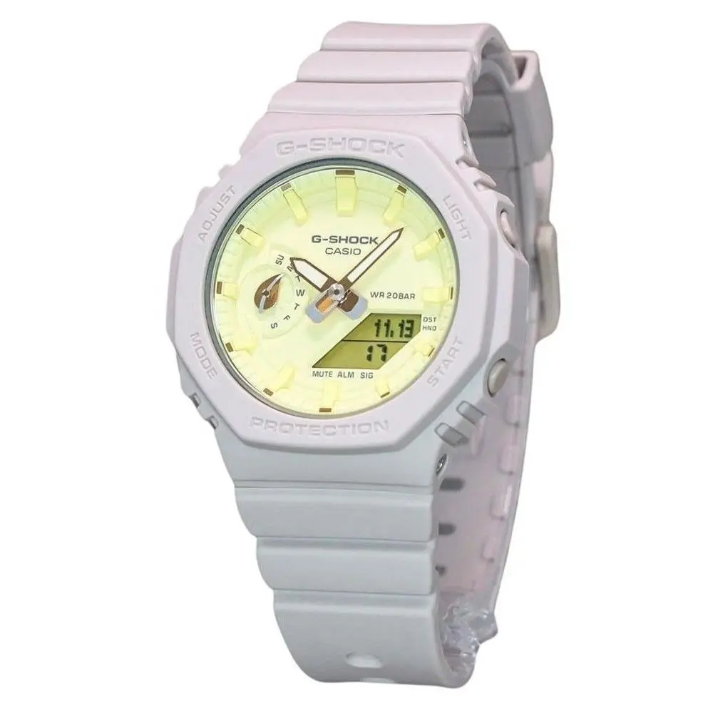 Casio G-shock Yellow Dial Sports Quartz 200M Women`s Watch GMA-S2100NC-4A