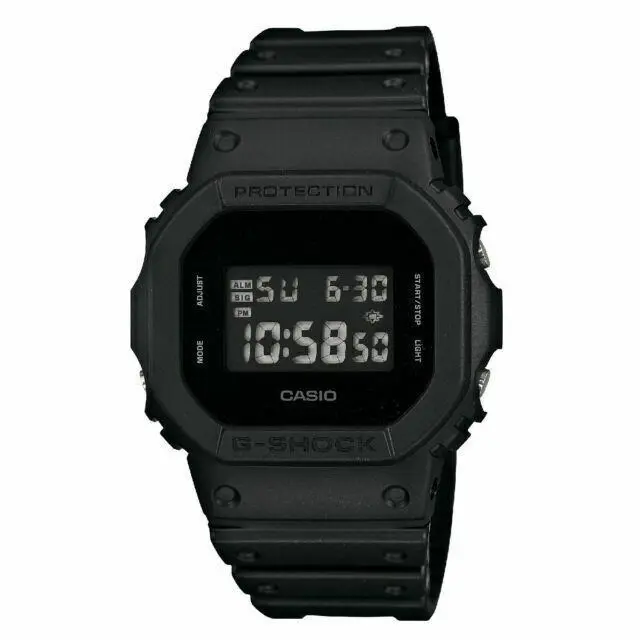 Men`s Digital Watch G-shock Black Resin Strap Shock Resistant DW5600BB-1 by Casio