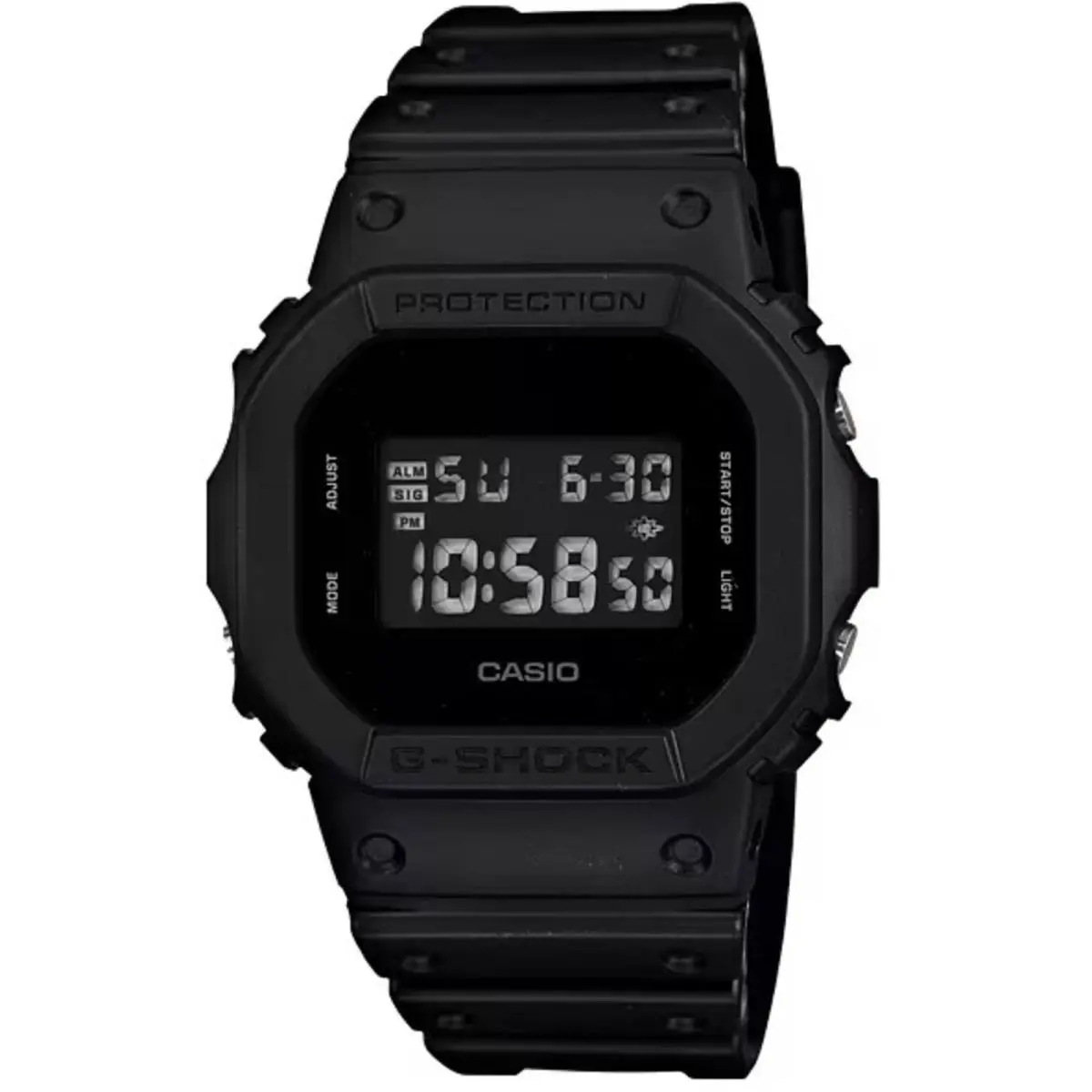 Men`s Digital Watch G-shock Black Resin Strap Shock Resistant DW5600BB-1 by Casio