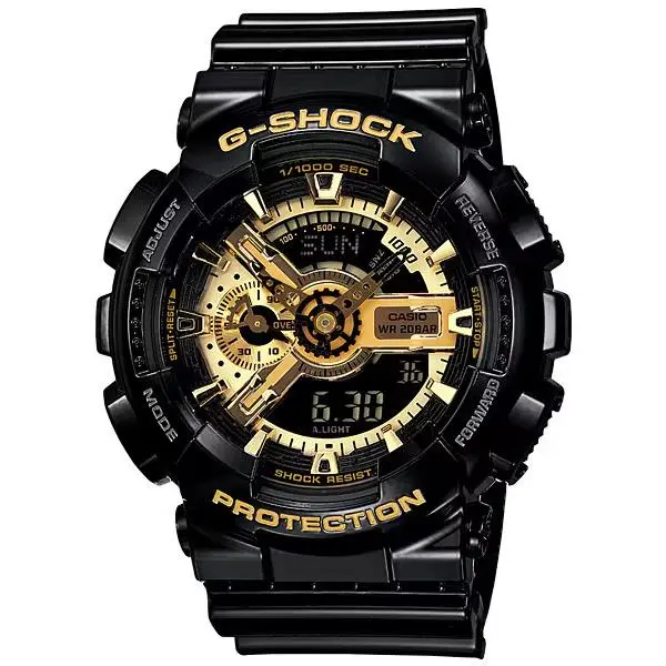 G-shock Analog-digital Champagne Dial Men`s Watch GA110GB-1A by Casio