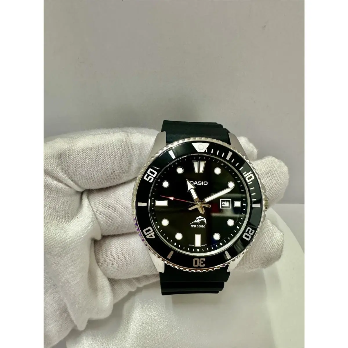 Casio MDV-106-1AV Black Dial Men’s Analog 200 Meter Water Resistant Watch - Dial: Black, Band: Black