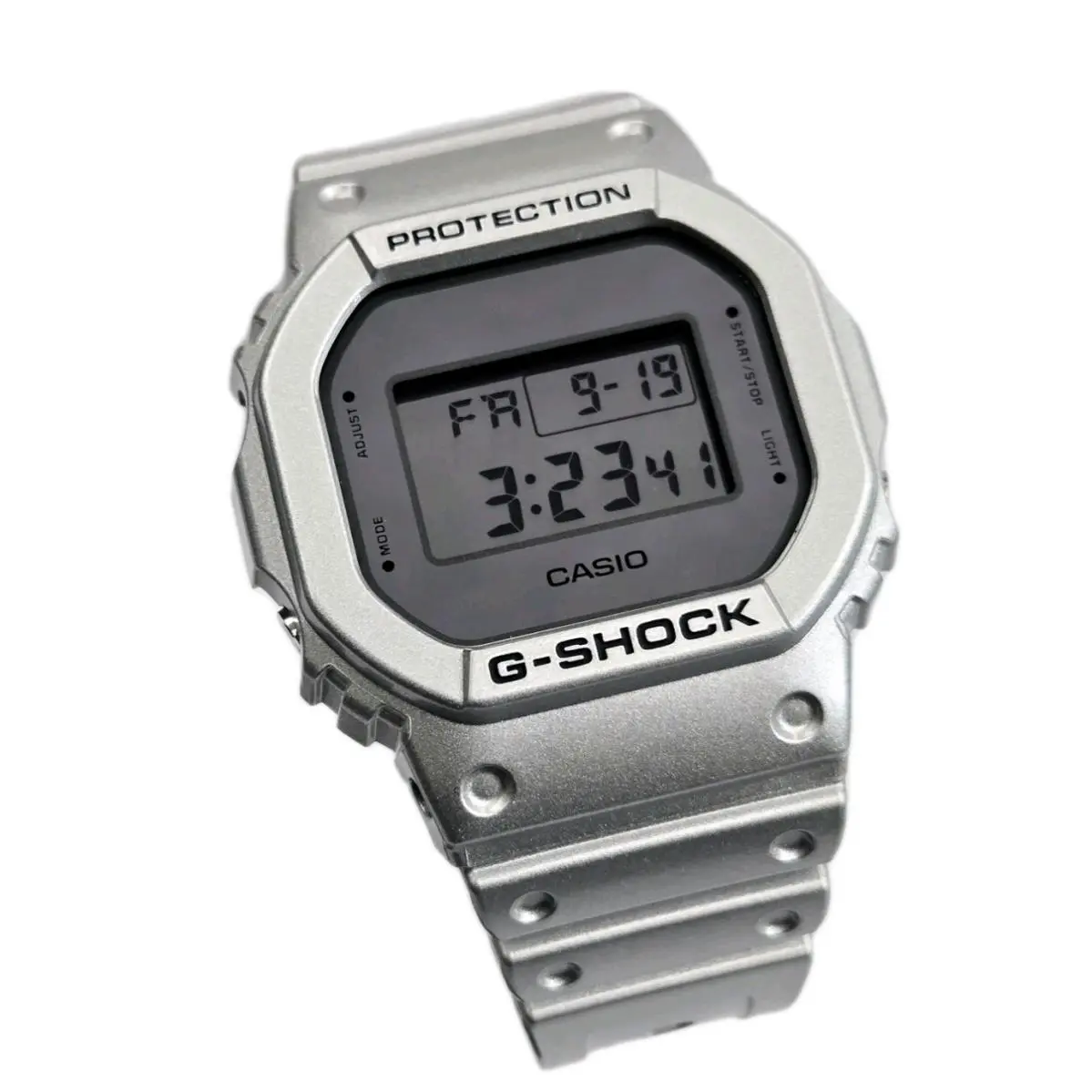 G Shock Watch DW5600FF-8 Silver DW5600 DW5600FF W Box by Casio