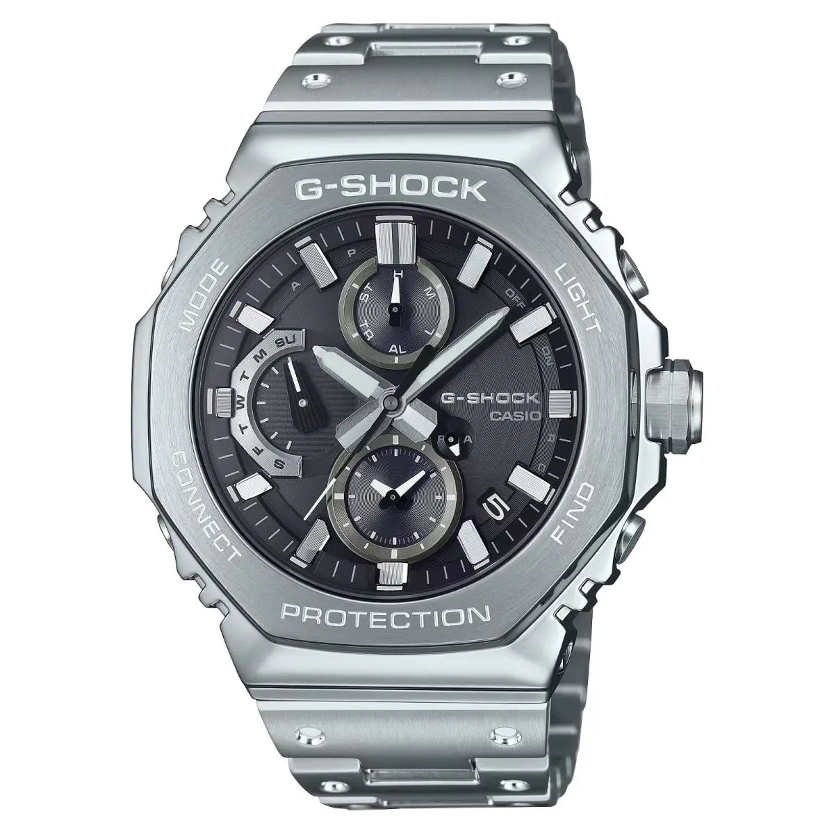 G-shock GMC-B2100 Series Black Dial Stainless Steel Watch GMCB2100D-1A by Casio