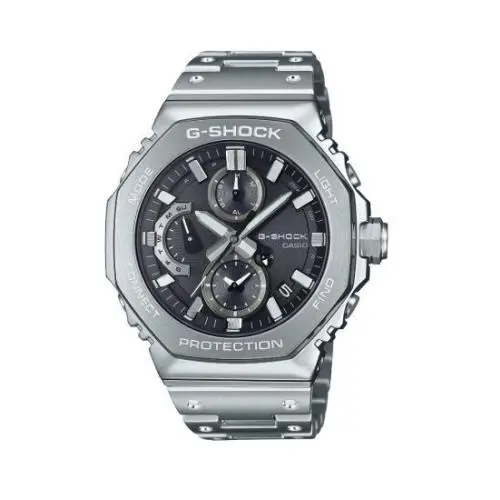 G-shock Full Metal Tough Solar Analog Watch Black Dial GMCB2100D-1A by Casio