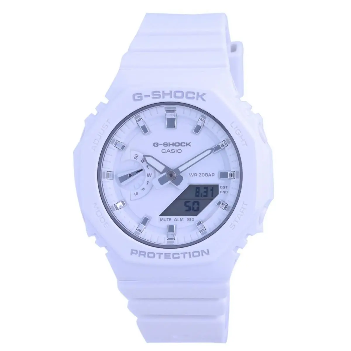 Casio G-shock Analog Digital 200M White Dial Sports Women`s Watch GMA-S2100-7A