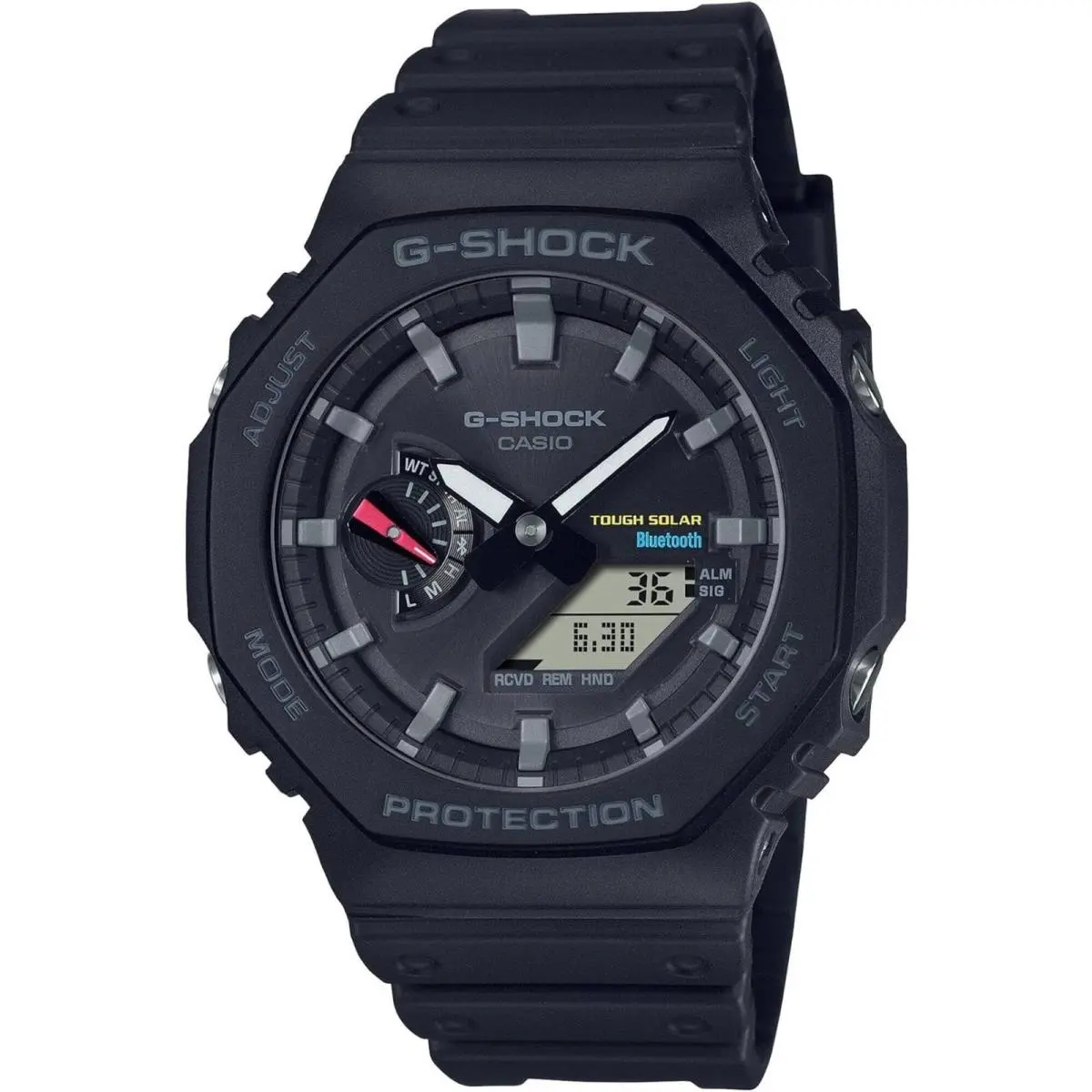 Casio Men`s Analog Digital Watch G-shock 2100 Series Alarm Strap GAB2100-1A
