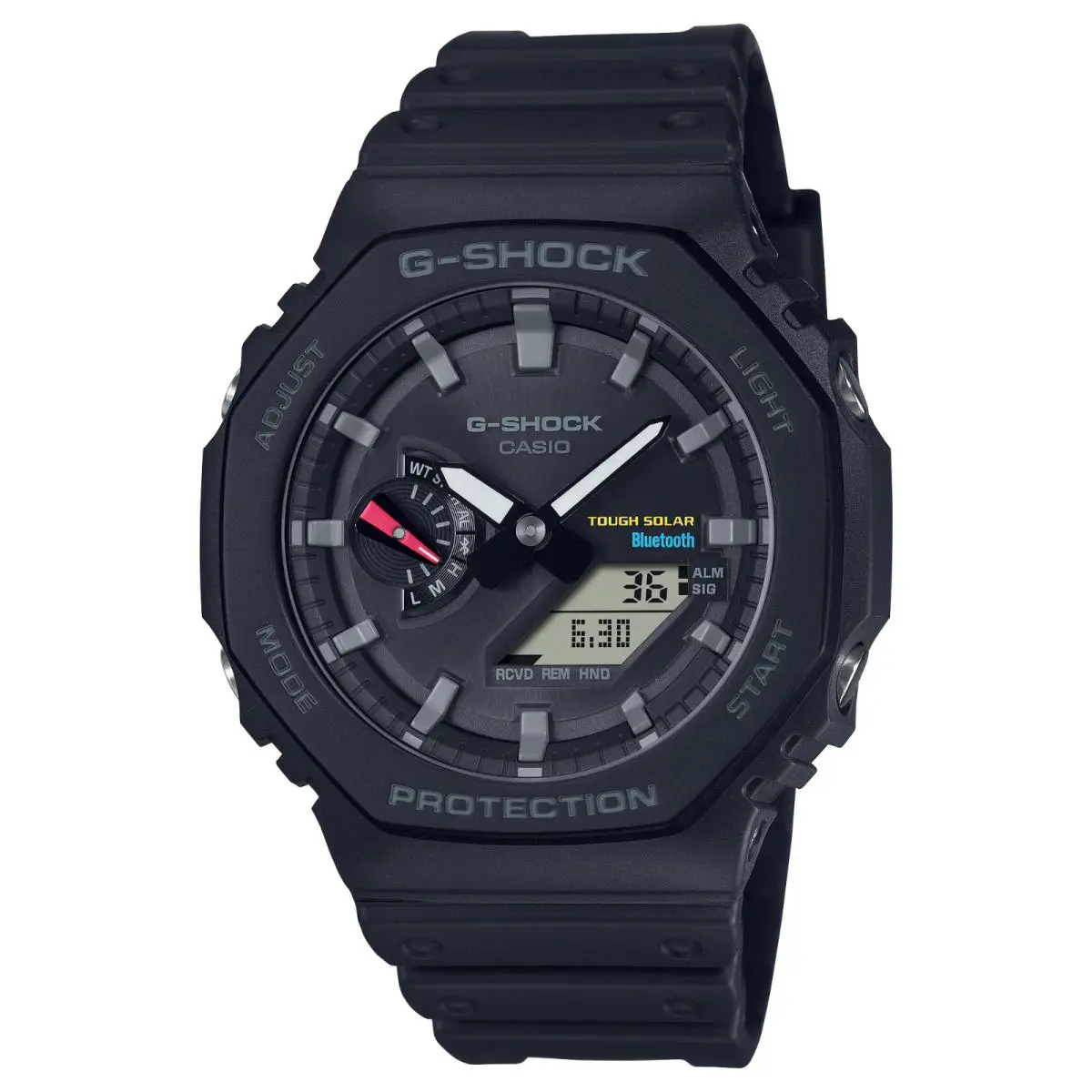 Casio G-shock Quartz Black Dial Carbon Case Men`s Watch GAB2100-1A