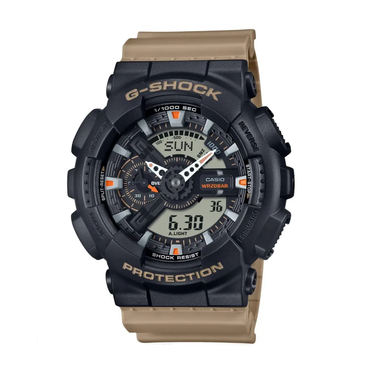 G-shock GA110TU-1A5 110 Series Ana-digi Tan Rubber Sport Quartz Mens Watch by Casio