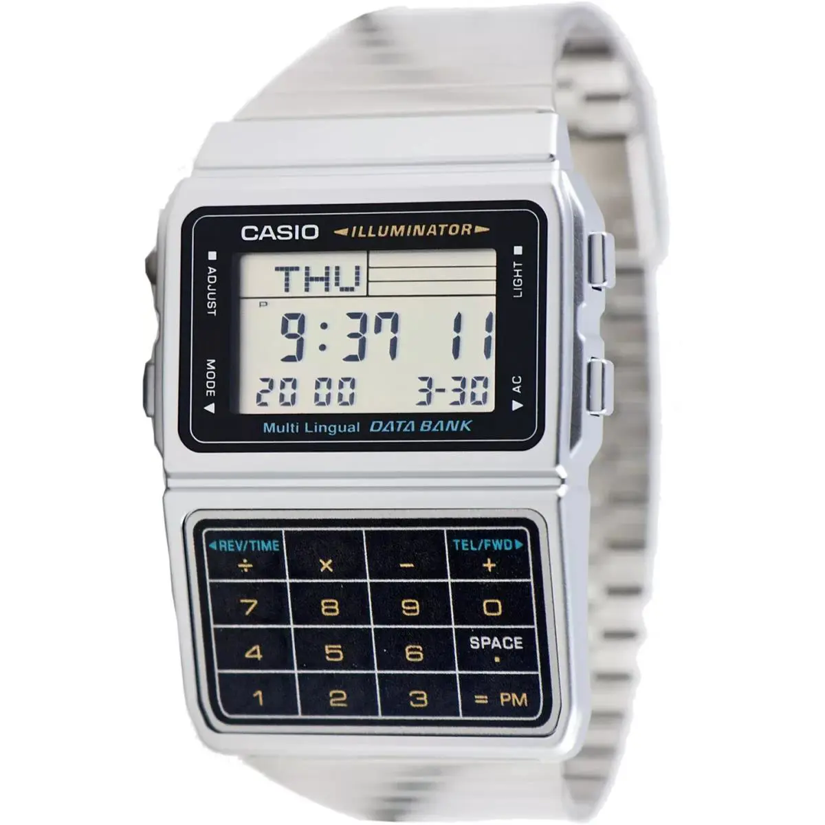 Casio DBC611-1VT 25 Page Databank Watch 10 Year Battery 5 Alarms Calculator