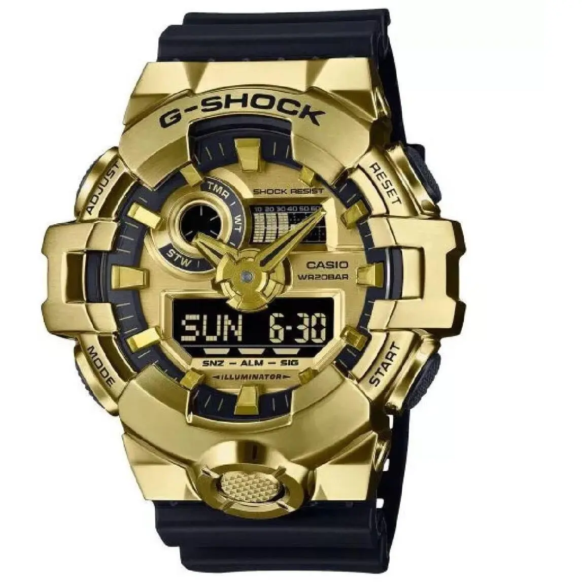 Men`s Casio G-shock G-steel Gold Analog Digital Watch GM700G-9A