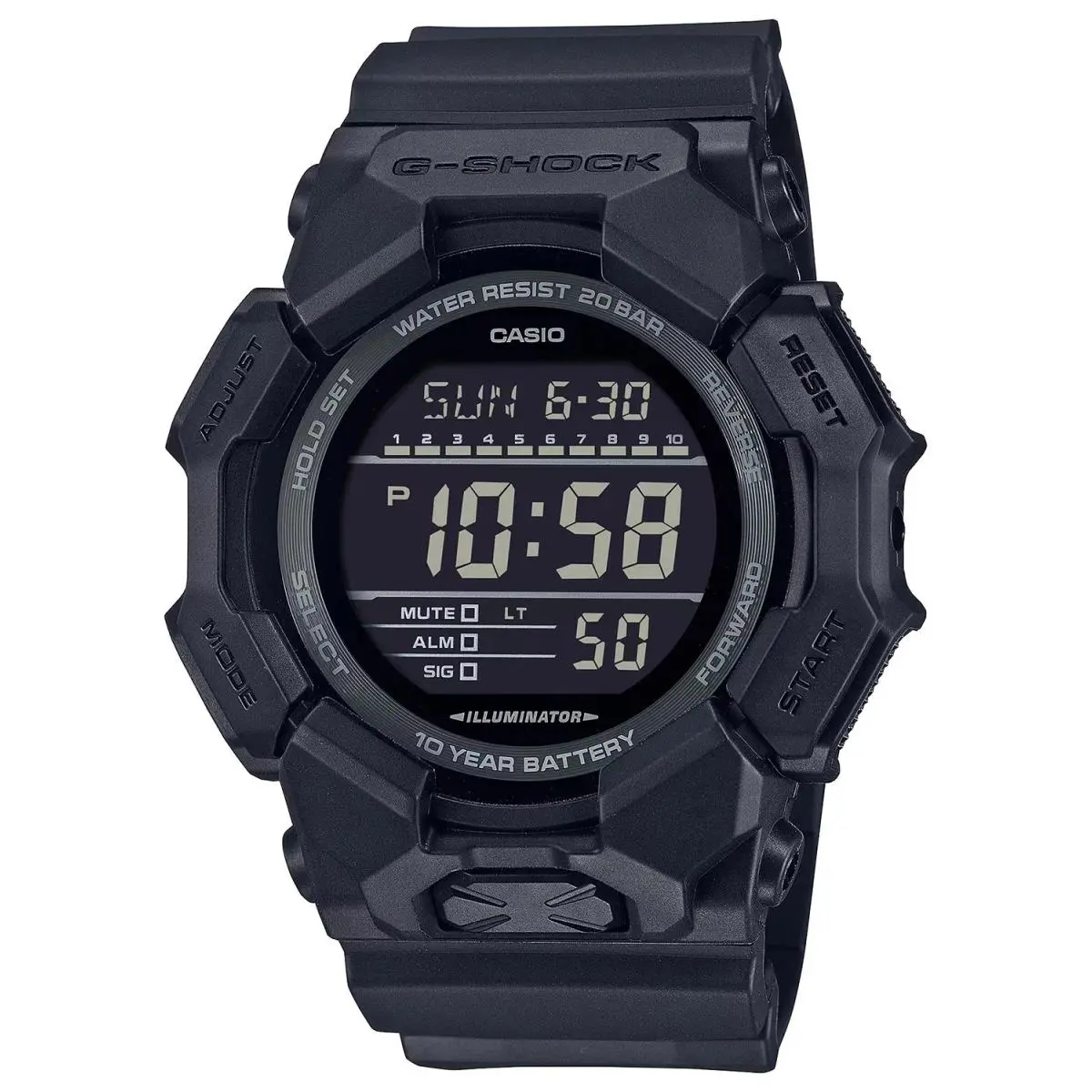 Casio G-shock 10 Year Battery Digital Watch GD-010-1A1