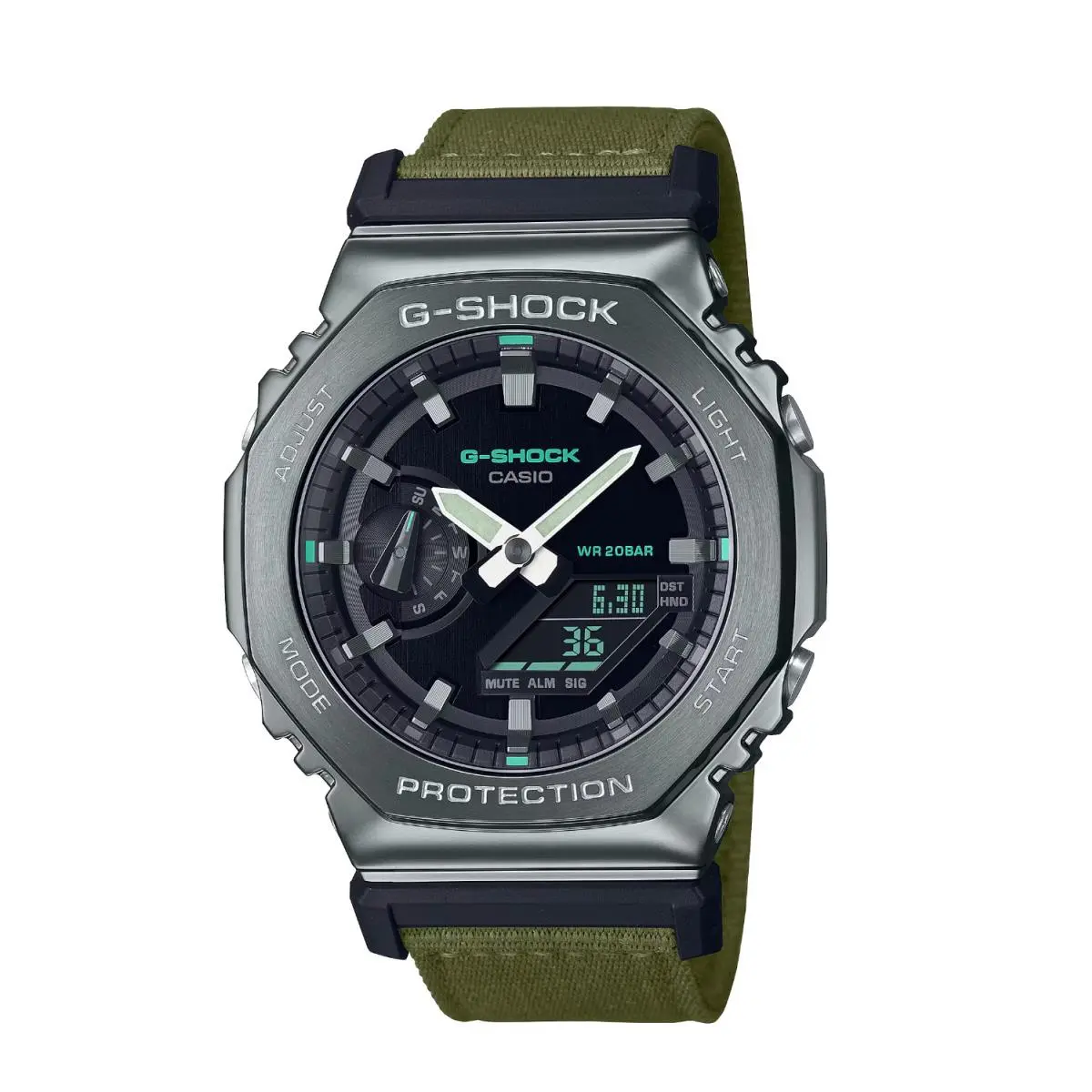 G-shock GM2100CB-3A G-steel 110 Series Ana/digi Nylon Quartz Men`s Watch by Casio