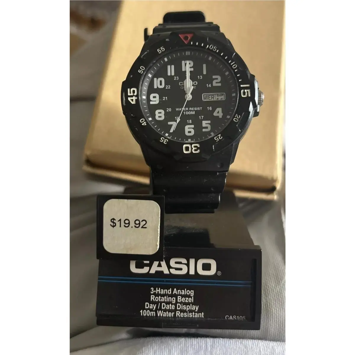 MRW-200H Men`s Black Watch - MRW200H1BV Still On Case by Casio