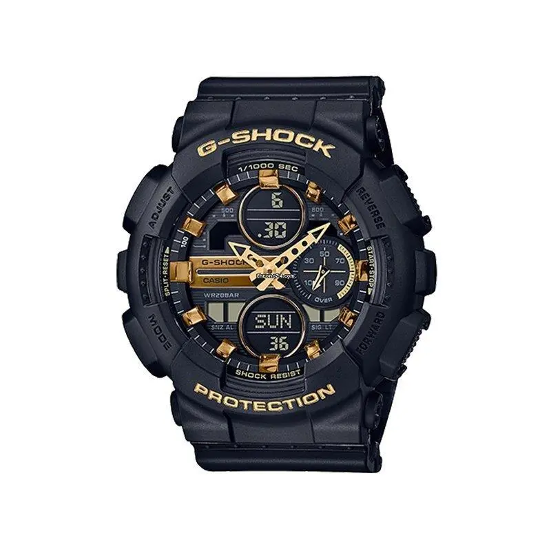 G-shock Analog Digital World Time Black Dial Men`s Casio GMA-S140M-1ACR Watch