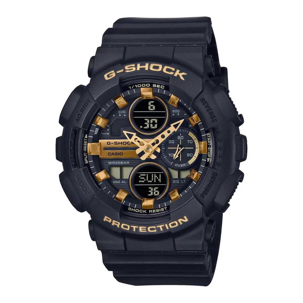 Casio G-shock GMA-S140M-1A Black Resin Digital Analog Women Fashion Sport Watch