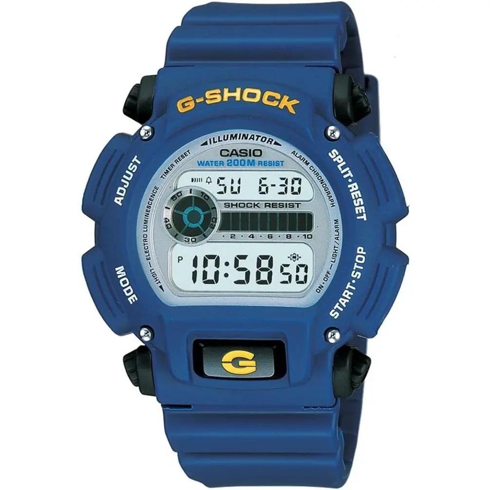 Casio G-shock DW-9052-2V Blue Resin Tough Digital Sport Men`s Watch DW9052-2