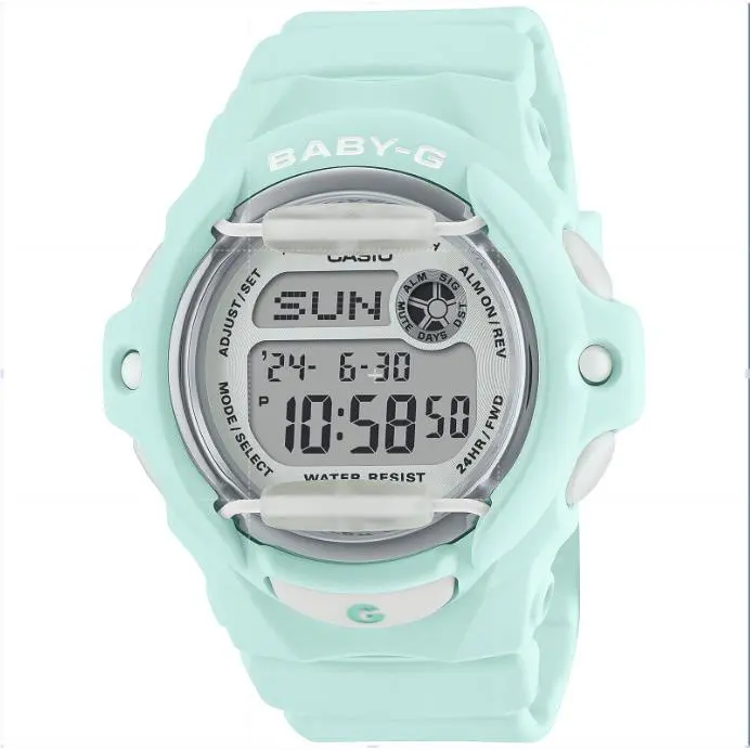 Baby-g BG169R-3 BG-169 Series Mint Green Rubber Digital Sport Ladies Watch by Casio