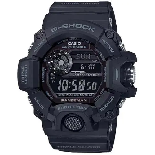 G-shock Rangeman Tough Solar Triple Sensor Black Men`s Watch GW9400-1B by Casio
