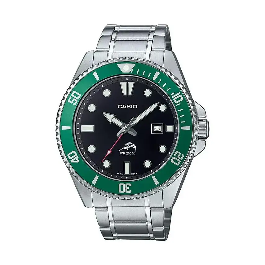 MDV106DD-1A3V Mens Duro 200M All Metal w Date Analog Sport Dive Watch by Casio