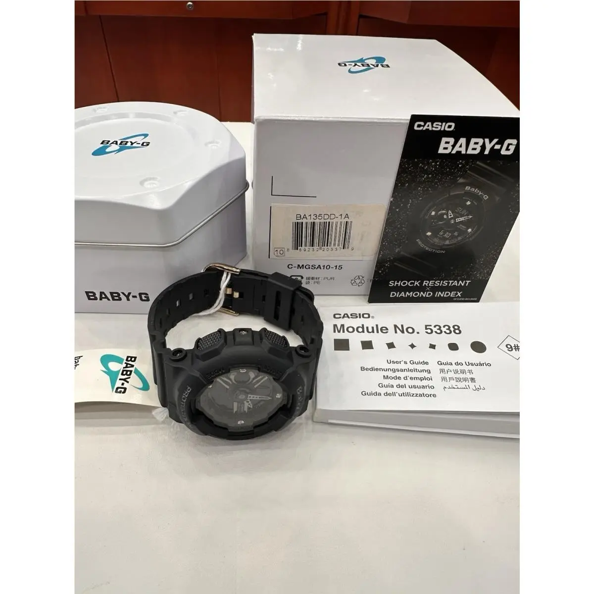 Women`s Baby-g 35th Anniversary Diamond Index Limited Watch BA135DD-1A by Casio