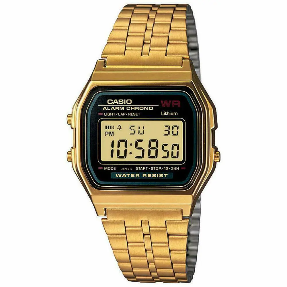 Casio A159WGEA-1 Men`s Gold Tone Digital Watch