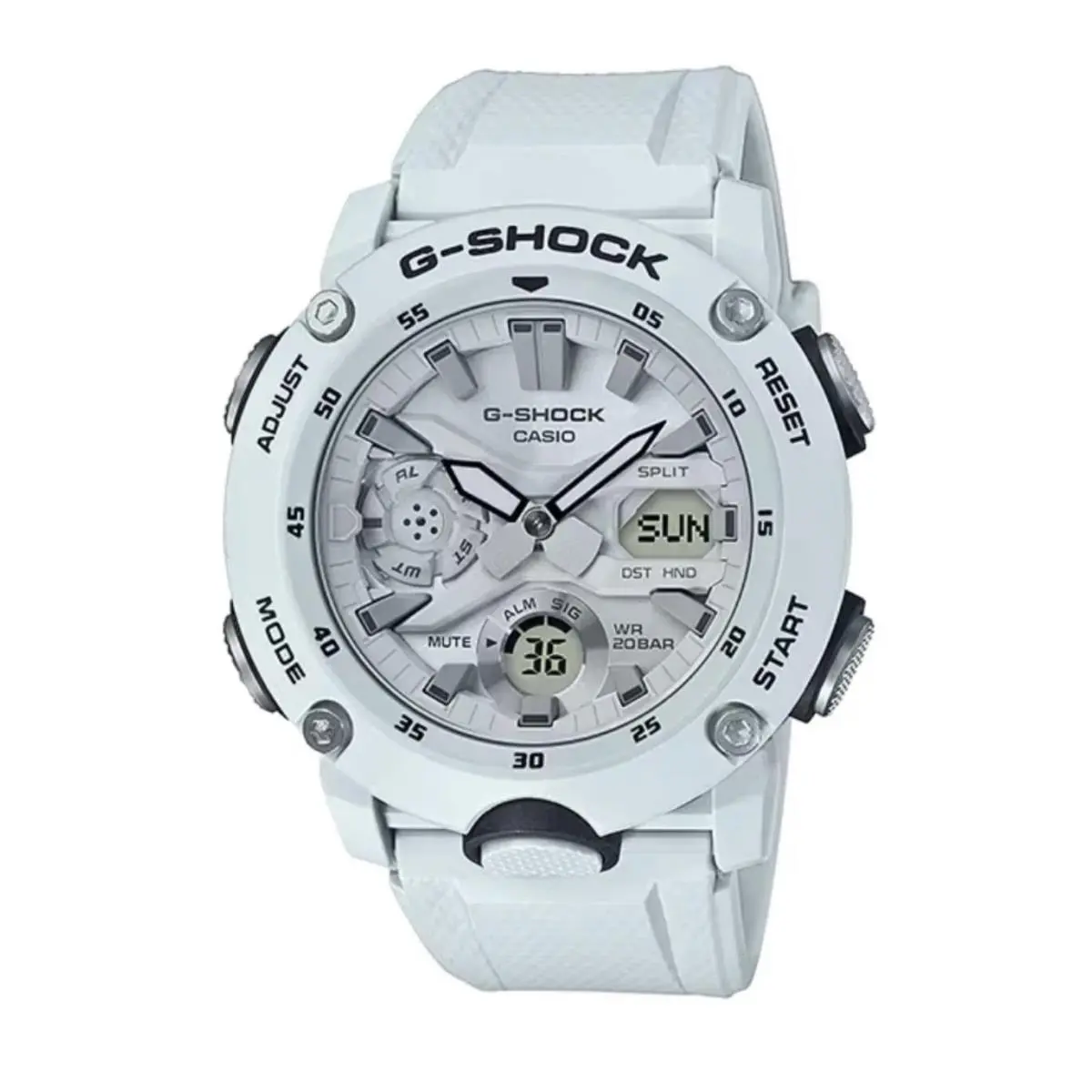 G-shock Carbon Core Guard Ana-digi Quartz GA-2000S-7A 200M Men`s Watch by Casio