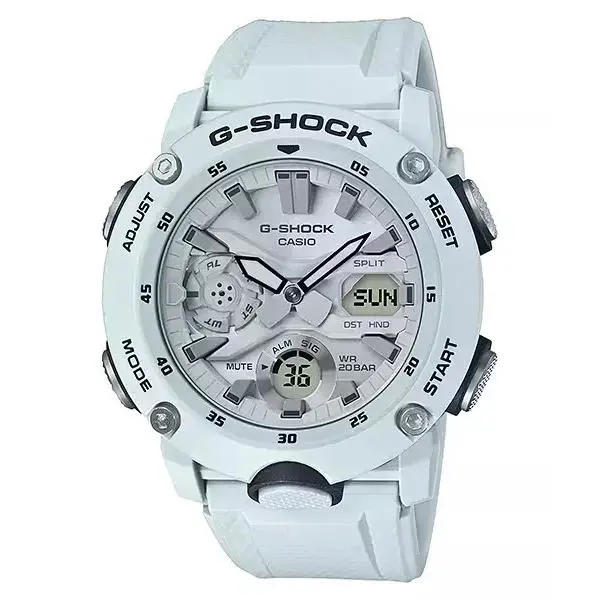 Casio G-shock GA-2000S-7A Men`s Watch White Case/band 4549526225406