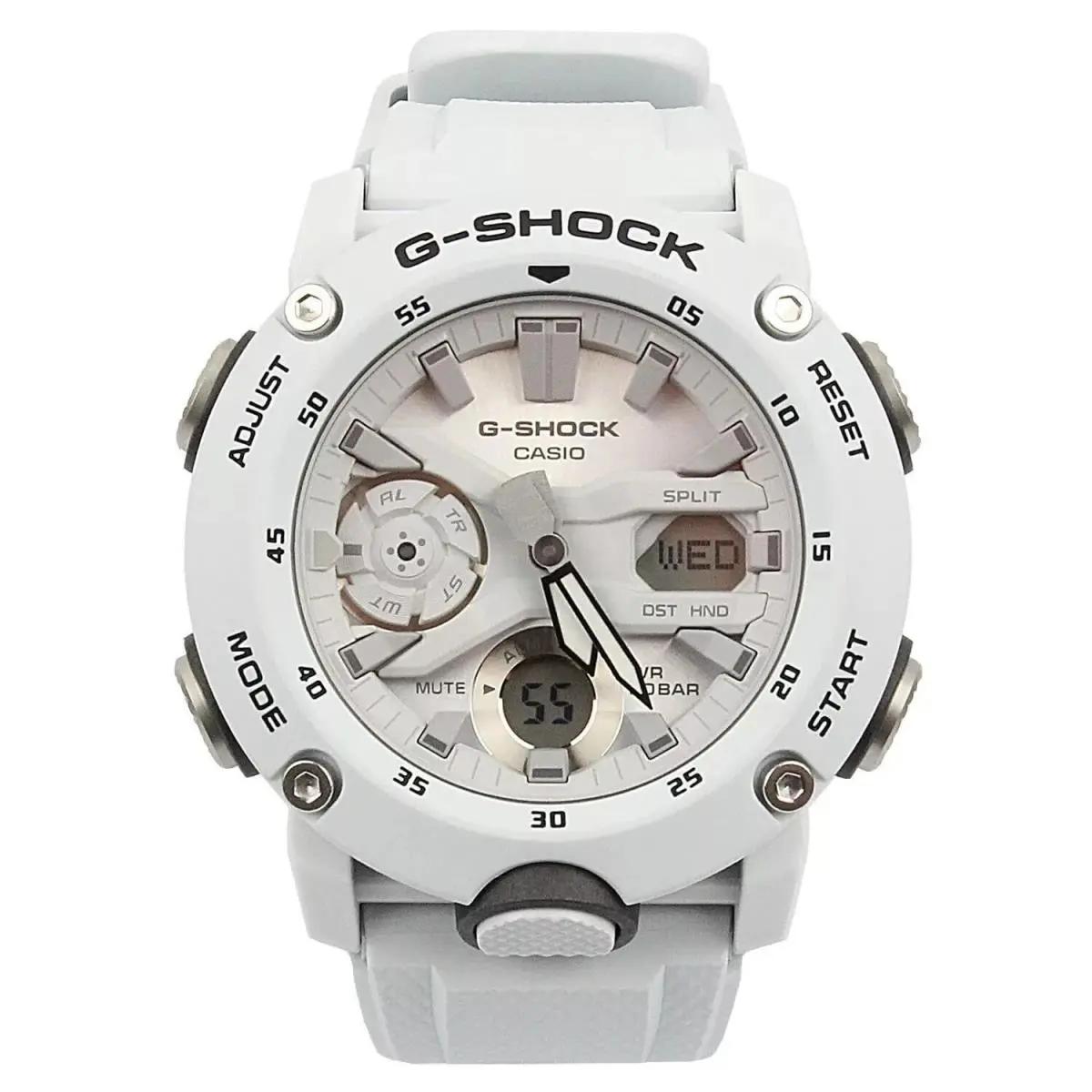 Casio G-shock GA-2000S-7A Men`s Watch White Case/band 4549526225406