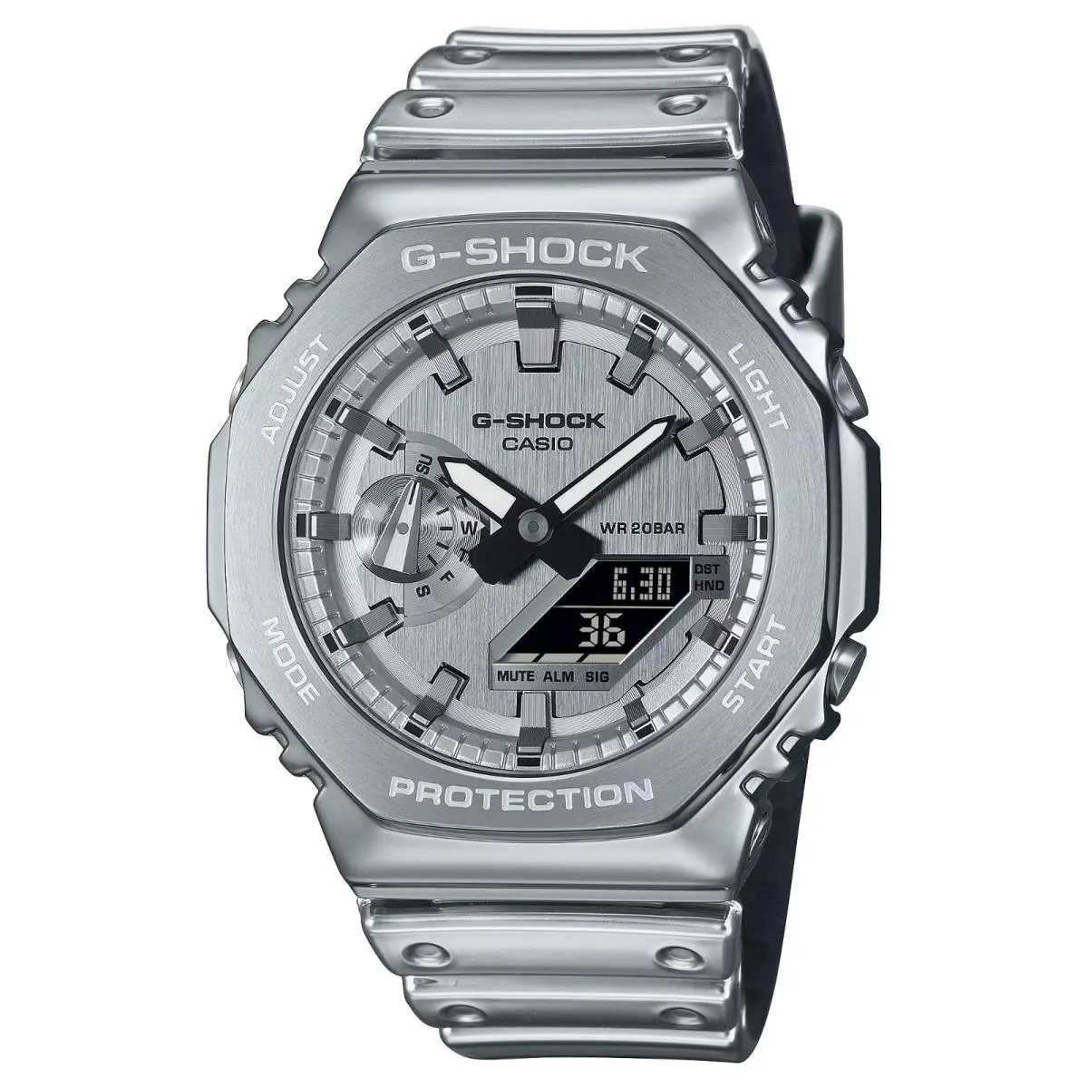 G Shock Fine Metallic Series G-steel 2100 Men`s Watch GM2100YM-8A by Casio