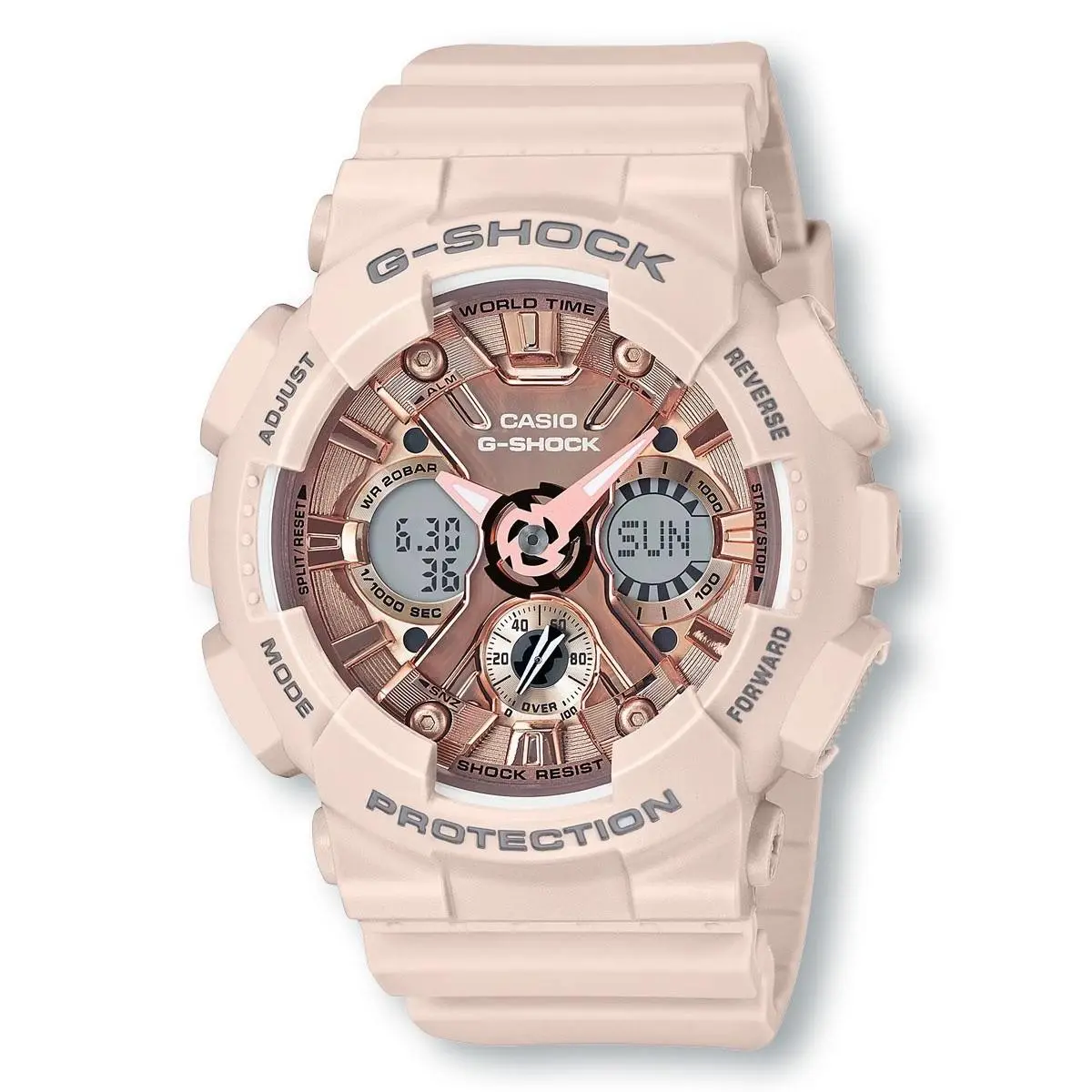 GMAS120MF-4A G-shock Sporty Digital Watch Pink by Casio