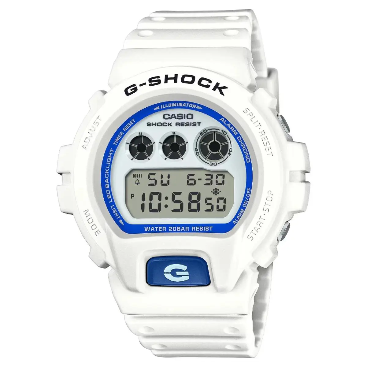 Casio G-shock Digital 6900 Series White Men`s Watch DW6900HDS-7