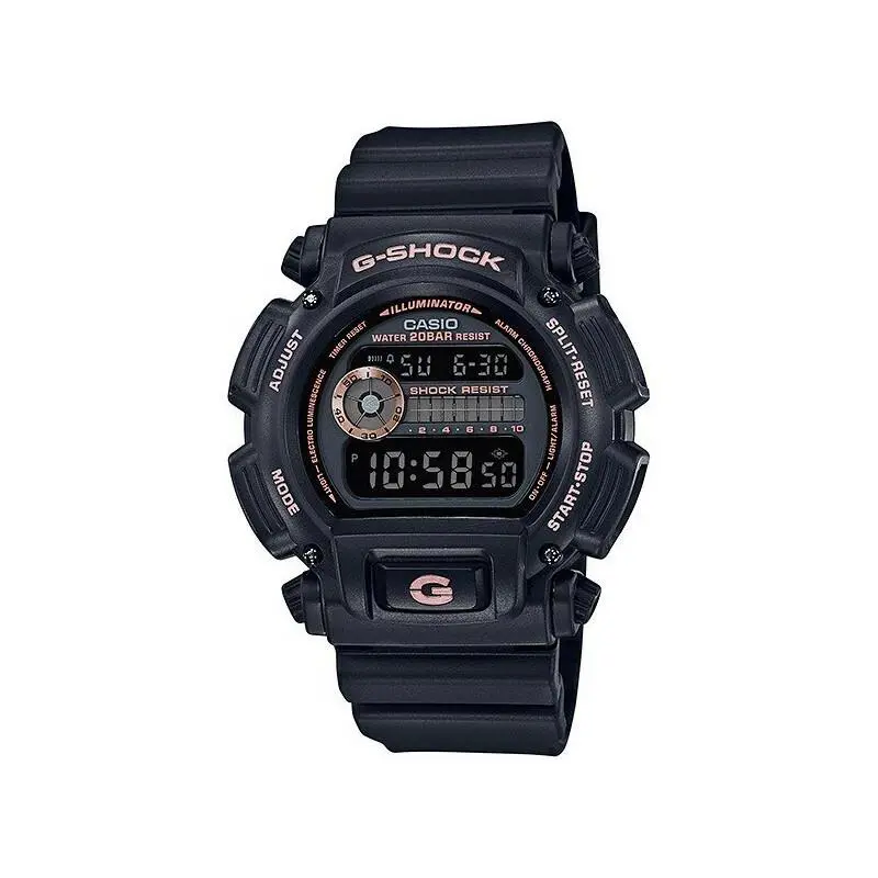 Casio G-shock DW9052GBX-1A4 Black Resin Tough Digital Sport Men`s Watch - Dial: Black, Band: Black, Manufacturer Face: Black
