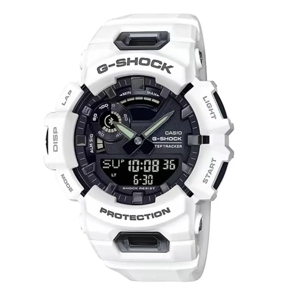 G-shock Men`s Bluetooth White Resin Quartz Chronograph Watch GBA900-7A by Casio