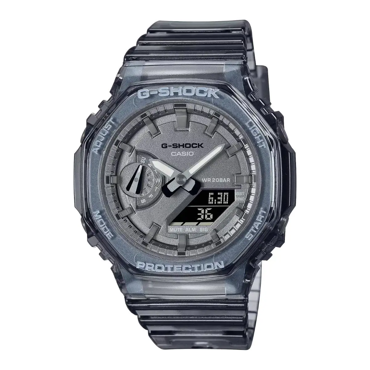G-shock GMA-S2100SK-1A Men`s Watch Digital/analog Clear Resin Strap by Casio