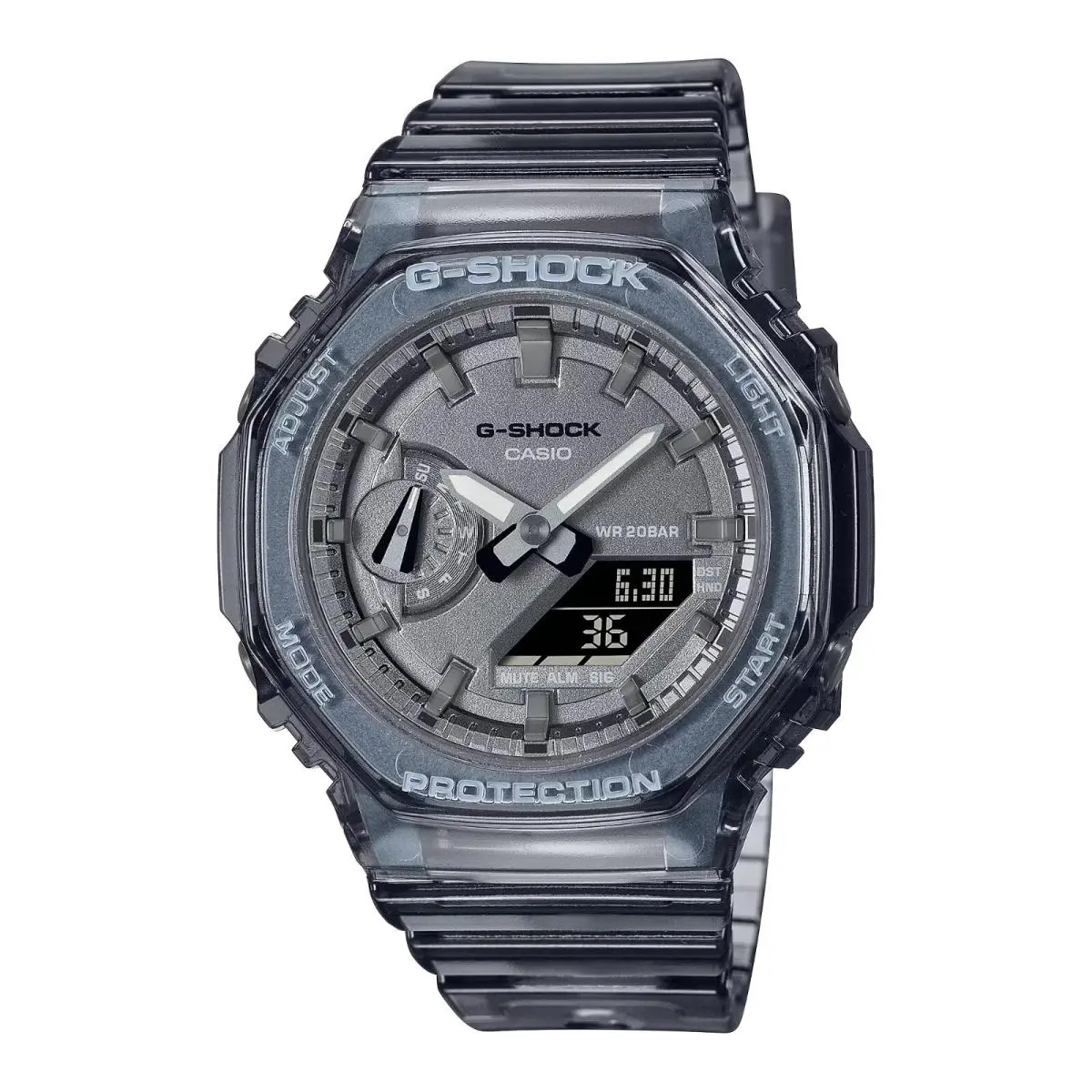 Casio G-shock S-series Skeleton Black Ana-digi Womens Watch GMAS2100SK-1A