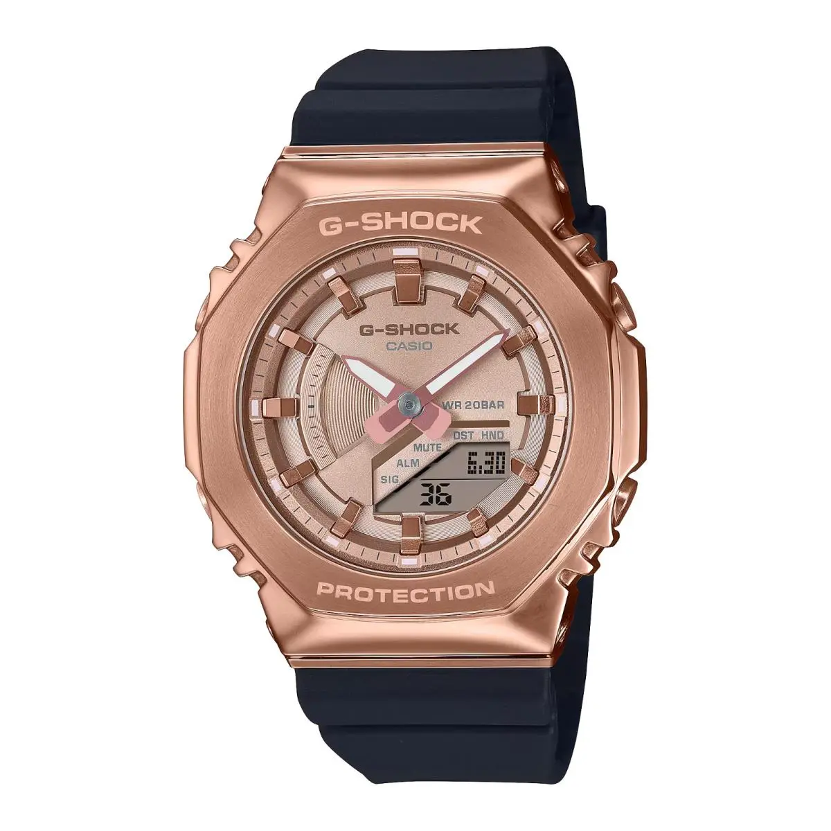 G-shock Metal Pink Dial Resin Band Watch GMS2100PG1A4 by Casio