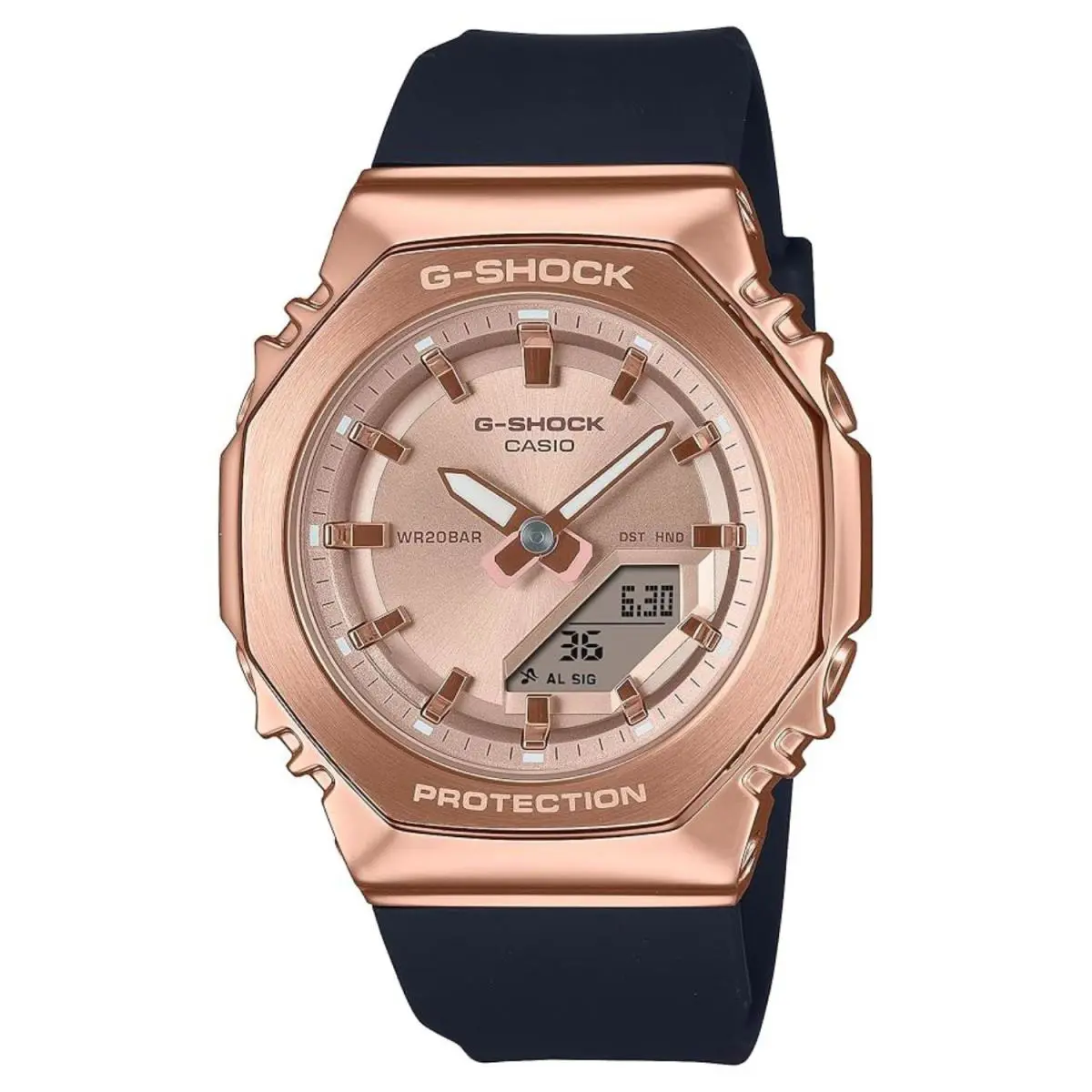 Casio Women`s Classic Rose Gold Dial Watch - GMS2110PG-1A4