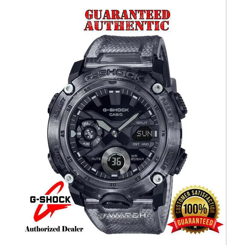 G-shock GA2000SKE-8A Transparent Grey Analog Digital Watch by Casio