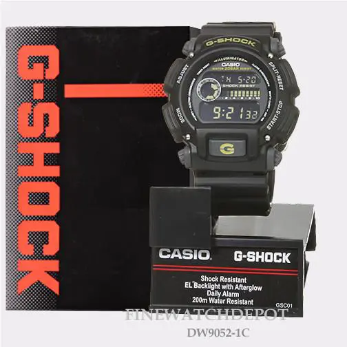 G-shock Men`s Black Multi-function Military Watch DW9052-1C by Casio