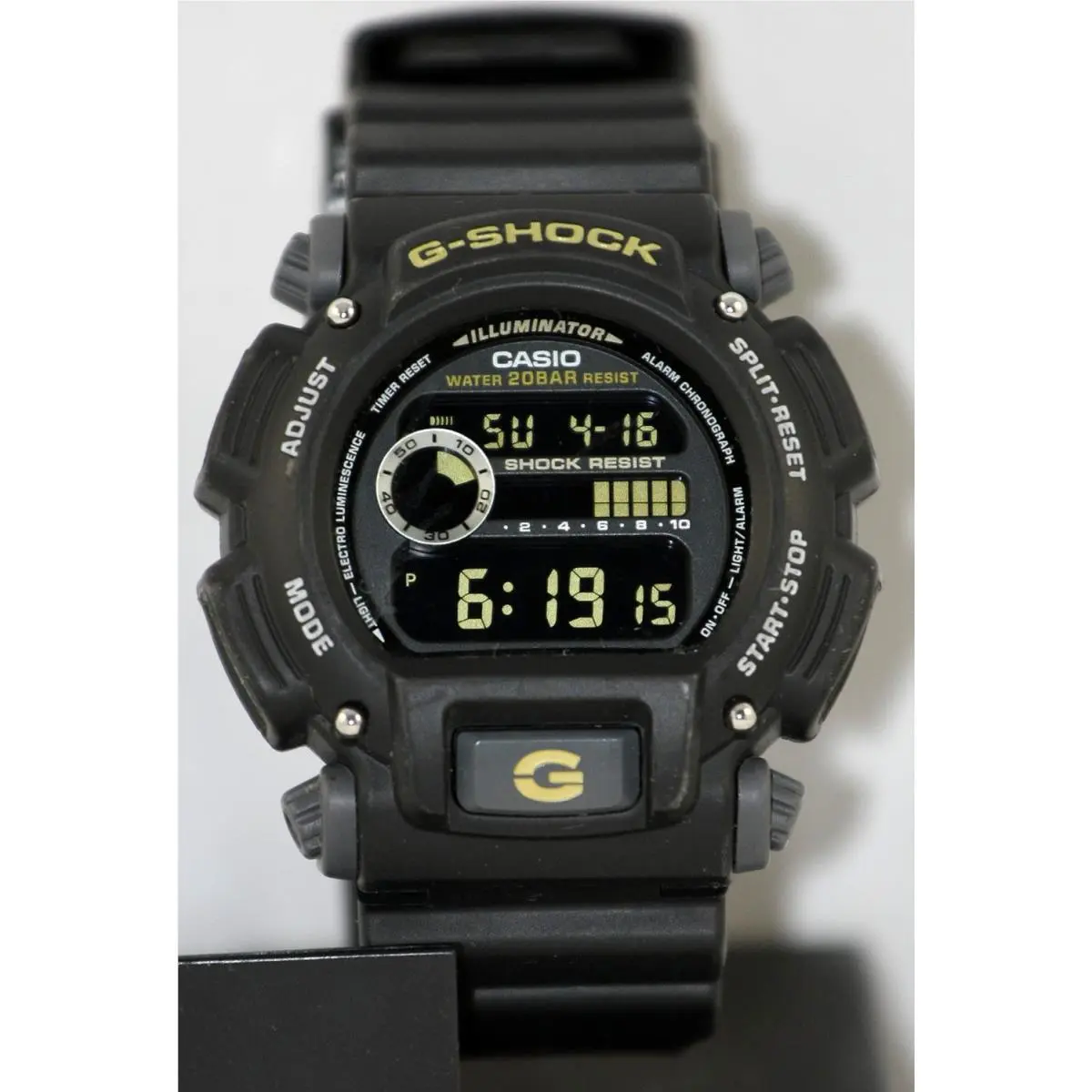 Casio DW-9052-1C Mens G-shock Chronograph Watch 200M WR Resin Black Sports