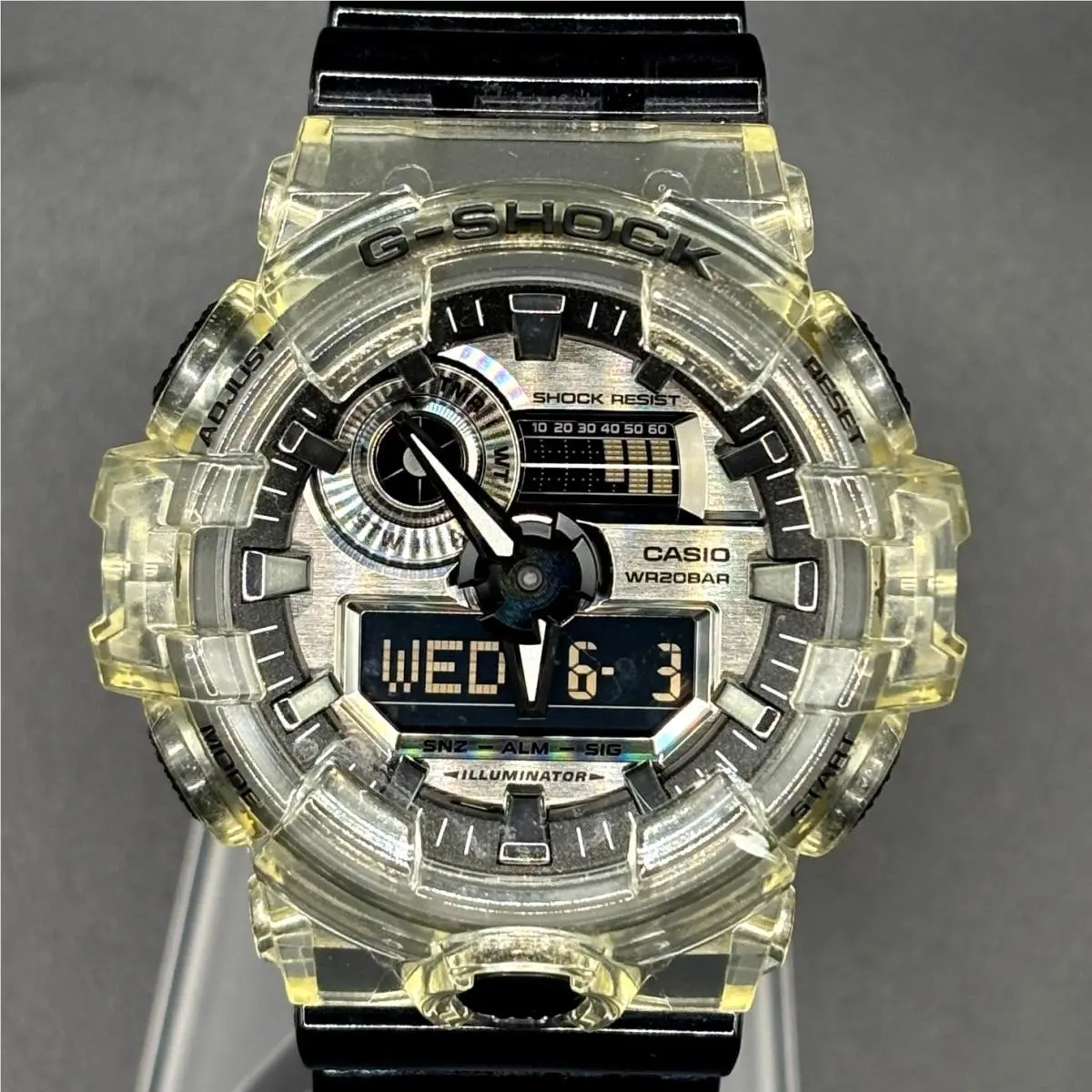 G-shock GA-700SK-1A Clear Skeleton Series Transparent Resin Watch by Casio