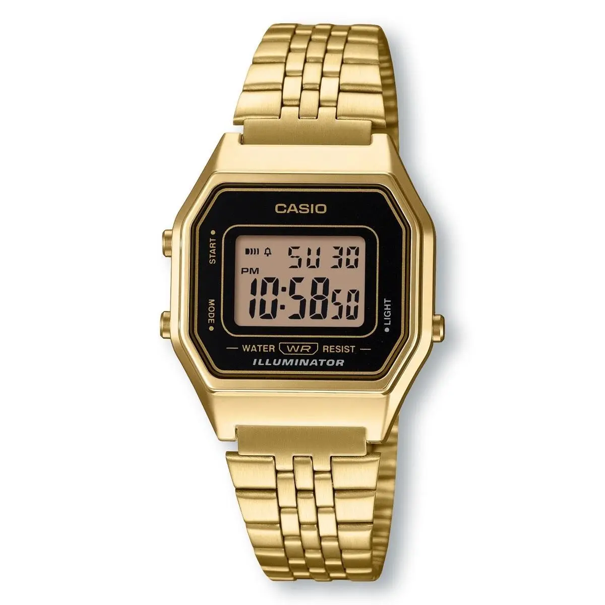 Casio Vintage LA680WGA-1D Classic Style Digital Gold Watch