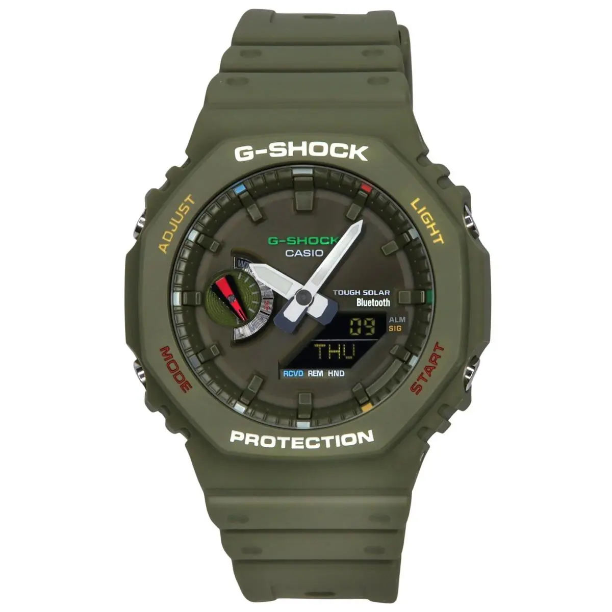 G-shock Smartphone Link Bluetooth Green Dial GA-B2100FC-3A 200M Mens Watch by Casio