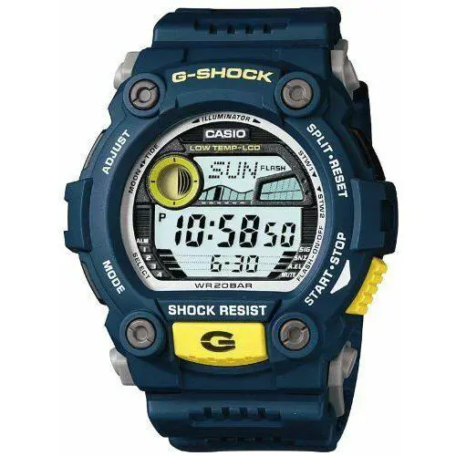 Casio G-shock G7900-2D Blue Resin Digital Men`s Watch 200M Tide Moon