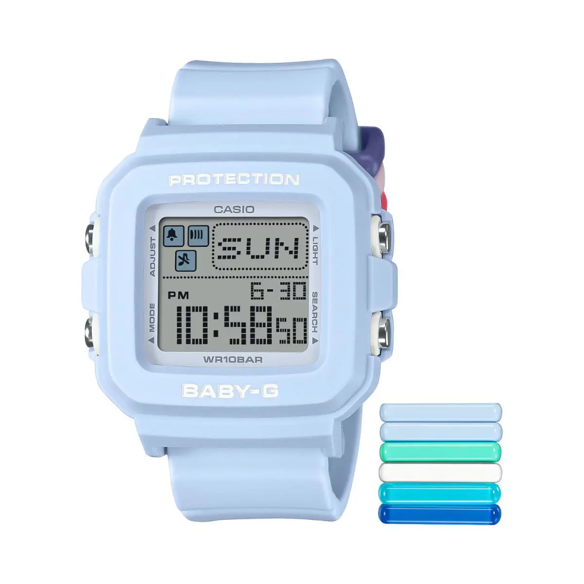 Casio Baby-g BGD10L-2 Digital Blue Resin Women’s Shock Resistant Sport Watch