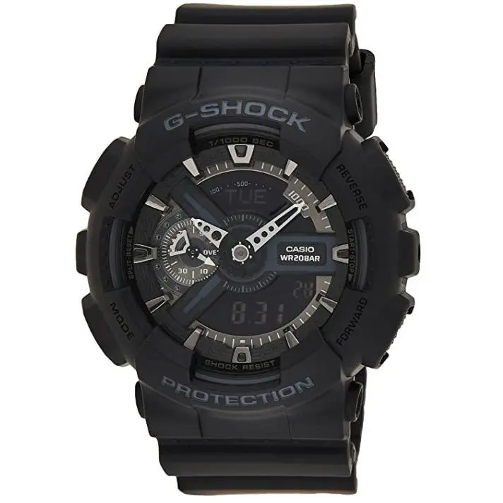 G-shock Analog Digital World Time Black Dial Men`s Watch GA-110-1BCR by Casio