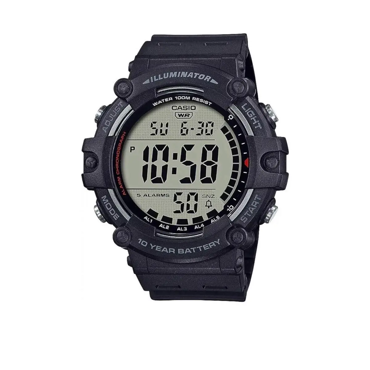Men`s Digital Watch AE1500WH Series 10-Year Battery Led Backlight by Casio