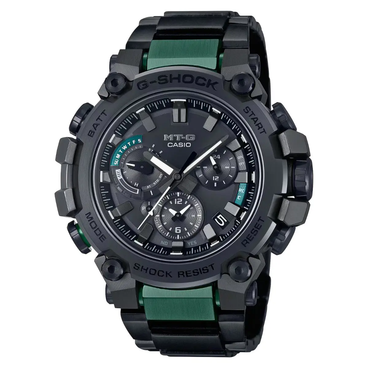 Casio G-shock Mt-g Gray Green IP Stainless Steel Watch MTGB3000BD-1A2