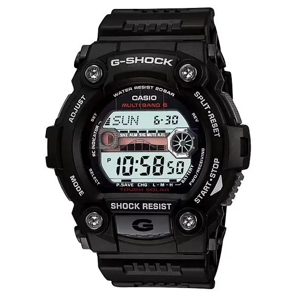 G-shock GW7900-1 G-rescue Solar Atomic Digital Grey IP Tidegraph