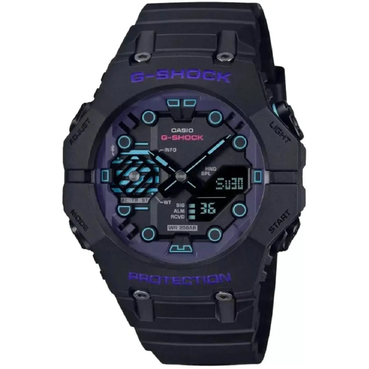 Men`s  G-shock Black Bluetooth Analog Digital Watch GAB001CBR-1A by Casio